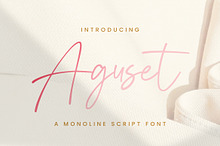 Aguset - Handwritten Font