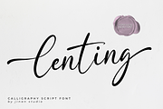 Lenting - Calligraphy Script Font, a Script Font by Ainun Jinan (Thumbnail 1 of 8)