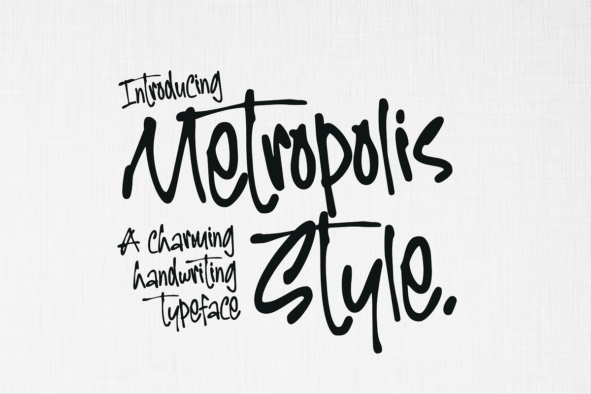 Metropolis Style - truly handwritten, a Handwritten Font by Cititype (Photo 1 of 14)