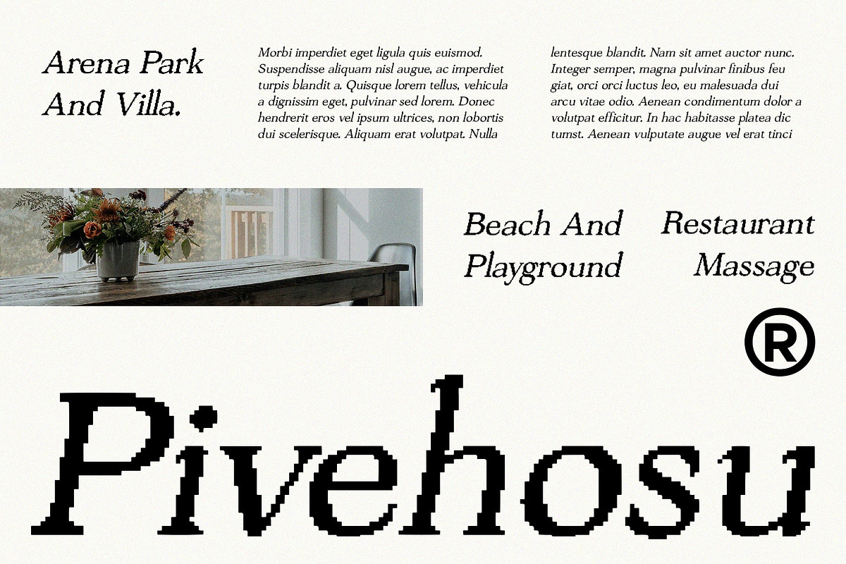 Ascella Pixel, a Serif Font by Craft Supply Co. (Photo 2 of 8)