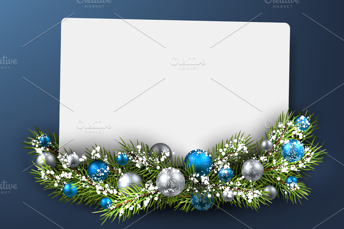 Big blue Christmas and New Year set, a Decorative Illustration by Vjom (Photo 6 of 21)