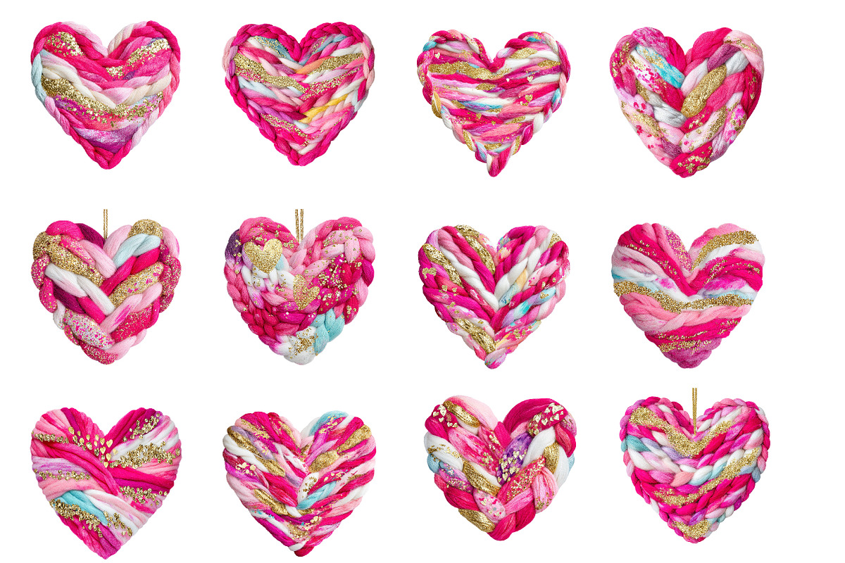 Latch Hook Yarn Crochet Heart clipa, an Illustration by Designworld (Photo 2 of 5)