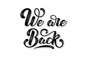 We Are Back lettering, an Object Graphic by GarryKillian (Thumbnail 5 of 9)