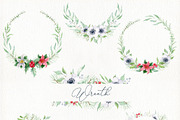 Christmas gnome watercolor clipart, a Decorative Illustration by Nebbia (Thumbnail 5 of 12)
