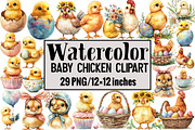 Baby Chicken Clipart, an Illustration by Design Market (Thumbnail 1 of 3)