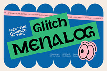 Glitch Menalog Display Serif