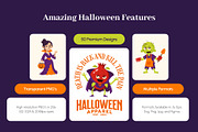 50 Halloween Character Illustrations, a Seasonal Illustration by Prosymbols (Thumbnail 2 of 9)