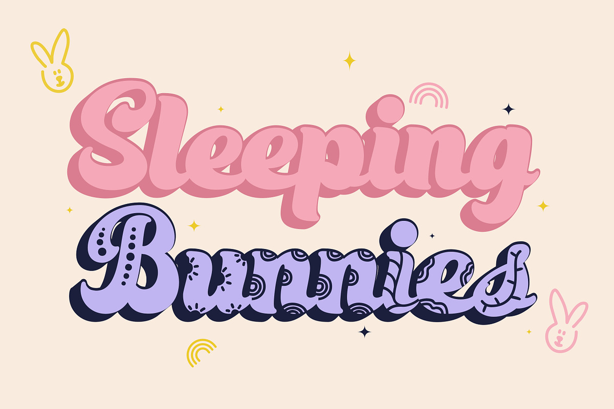 Sunday Artela-Fun Script Retro Font, a Script Font by Flawless And Co (Photo 4 of 10)