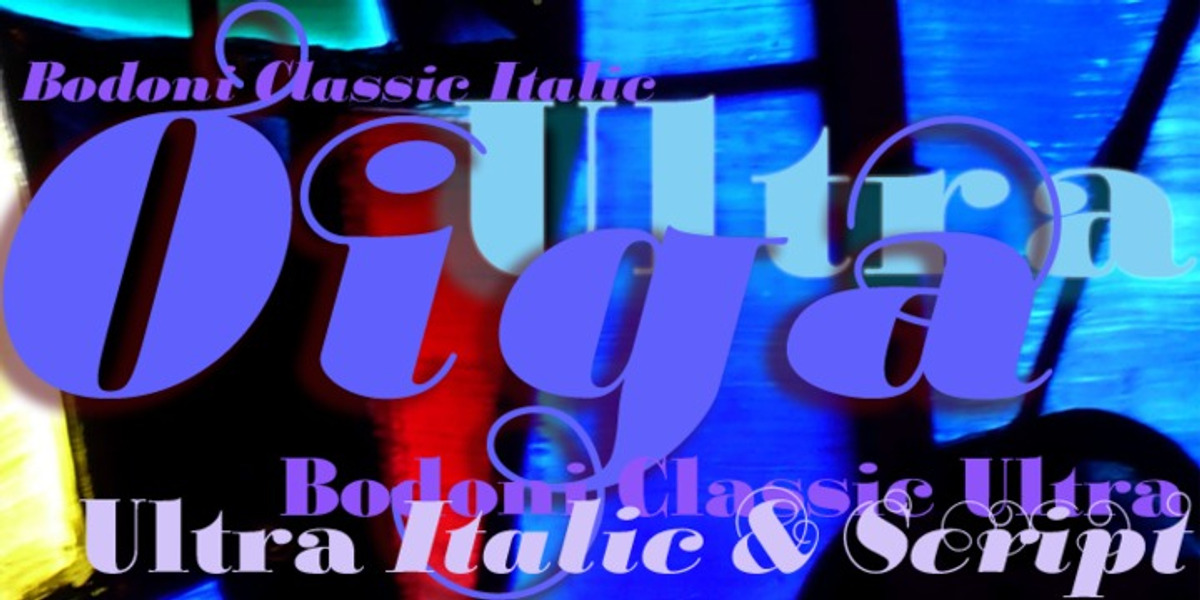 Bodoni Classic Ultra, a Serif Font by Wiescher-Design