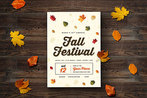 Fall Festival Flyer, a Flyer Template by VectorVactory