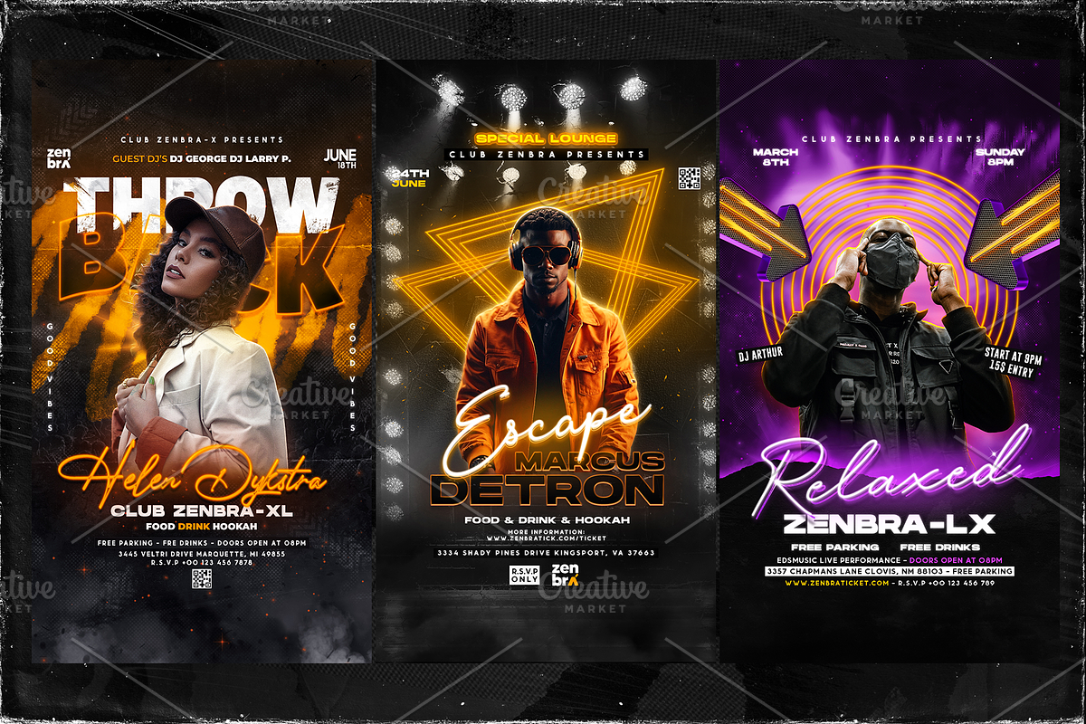 10 DJ Party Social Media Stories, a Social Media Template by OnurDemircan (Photo 2 of 5)