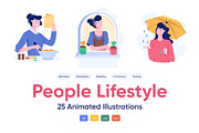 People Lifestyle Animated, a Person Illustration by Prosymbols (Thumbnail 1 of 5)