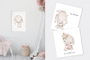 LOVELY BUNNIES watercolor set, an Animal Illustration by erasovas (Thumbnail 6 of 11)