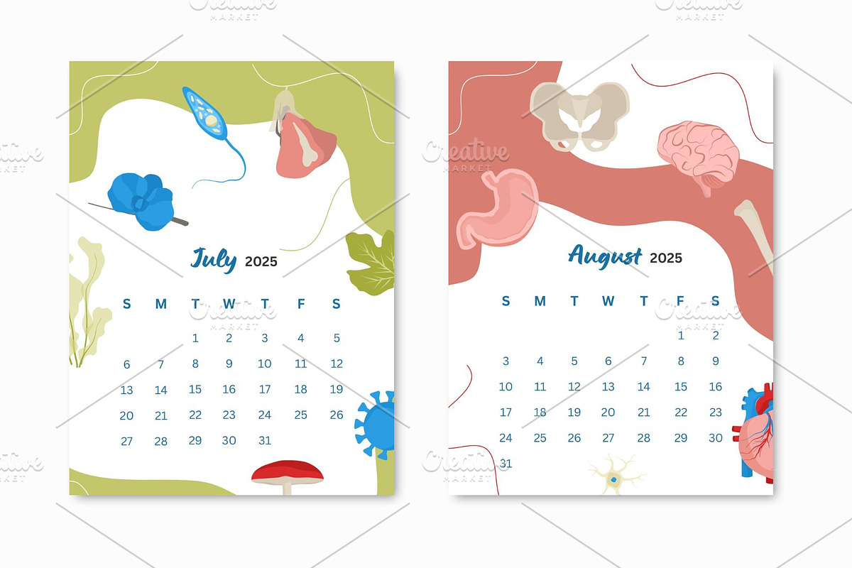 2025 Calendar-School Theme, a Presentation Template by ryelart.design (Photo 9 of 11)