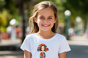 QUIRKY FOLK GIRLS CLIPART SET, a Person Illustration by Daring Digies (Thumbnail 6 of 7)