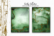 Earthy Watercolor with Gold Veins, a Texture Graphic by Marmoris.Arts (Thumbnail 9 of 13)