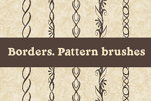 Pattern Brushes. Borders