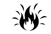 Bold black fire flame icon vector, an Illustration by Amazin_art (Thumbnail 21 of 29)