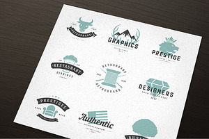 100 Retro Objects For Logos