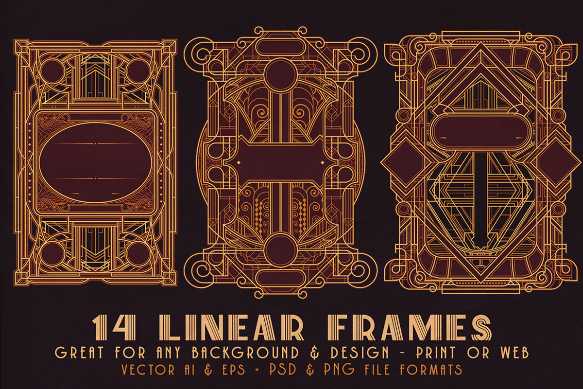SALE Art Deco Toolkit, a Background Graphic by Cruzine (Photo 59 of 111)