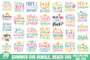 Summer SVG Bundle, Beach SVG