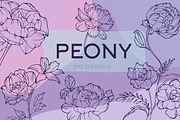 Peony Bouquet SVG Bundle, a Graphic by KostaDigitalArt (Thumbnail 1 of 10)