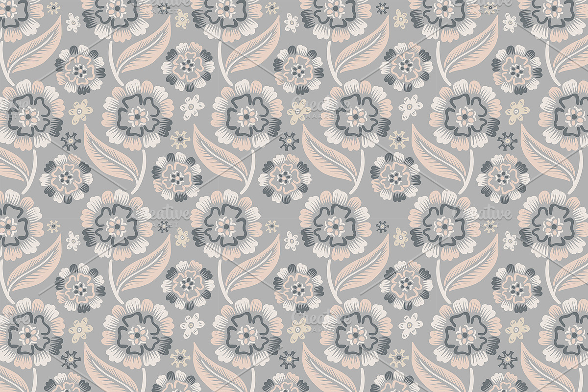 Block Print stylized floral, a Decorative Illustration by Tanna.ART (Photo 7 of 13)