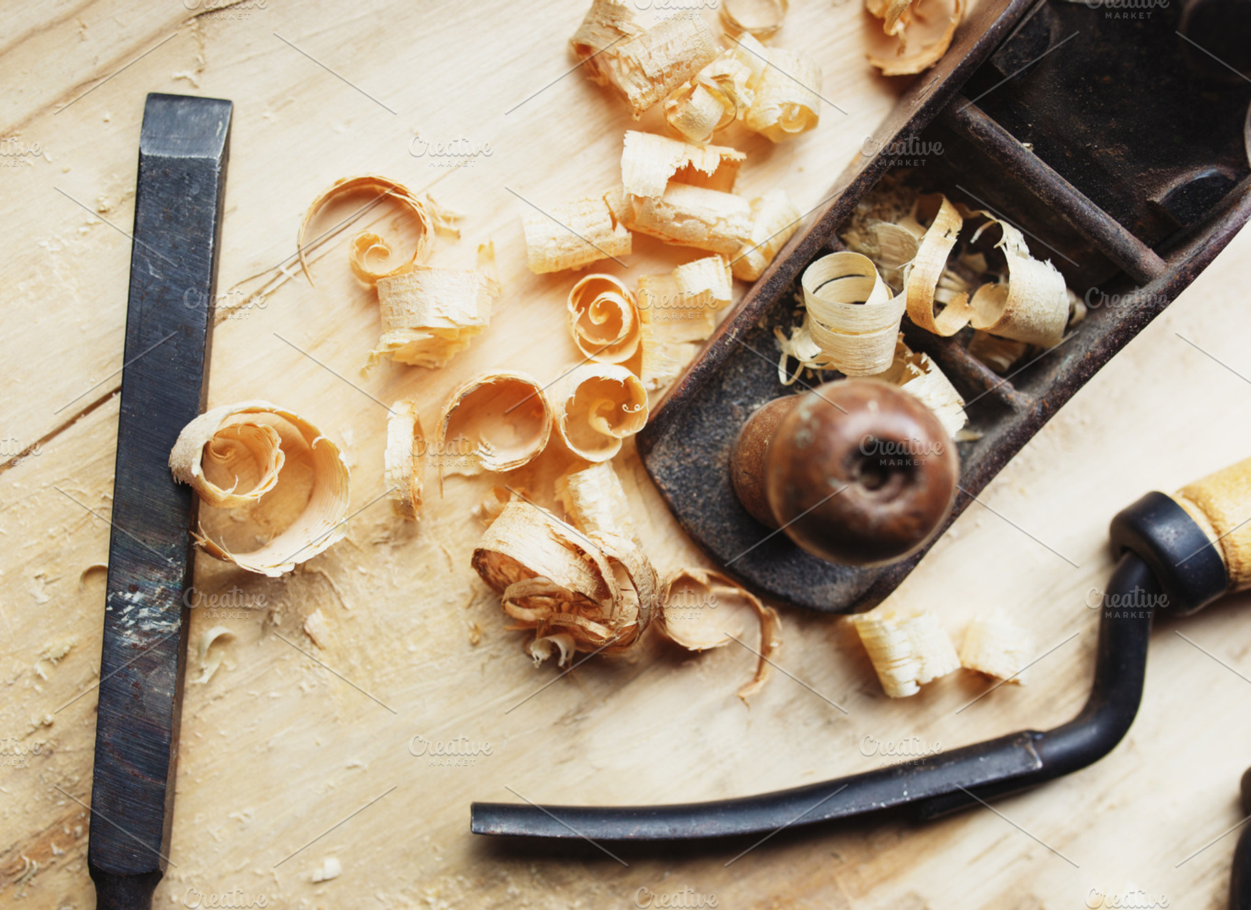 Hand jack plane, a Background Photo by Maksimkostenko