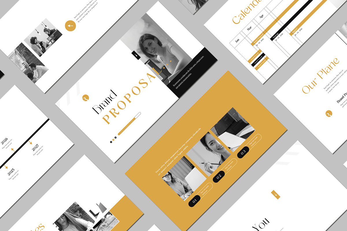 Brand Proposal Template, a Presentation Template by White Graphic (Photo 7 of 8)