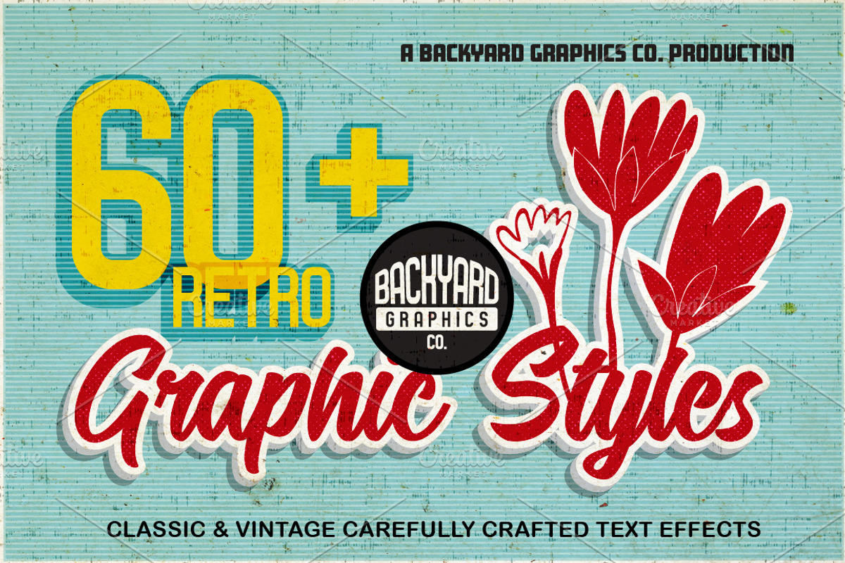 Sign Pro - Retro Vector Text Effects, a Layer Style Add-On by BackYard Graphics Co. (Photo 3 of 11)