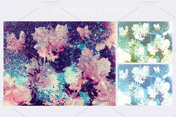 Watercolor flowers preview 4