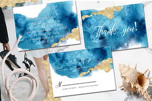 Ocean Wedding Invitations Suit