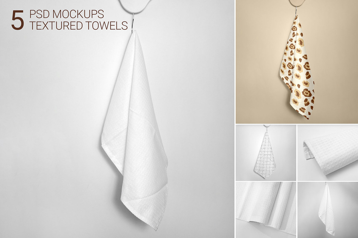 Towel Mockup | Textured | Layered, a Household Mockup by bazarova (Photo 1 of 9)