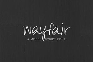 Wayfair - Modern Script Font - SALE