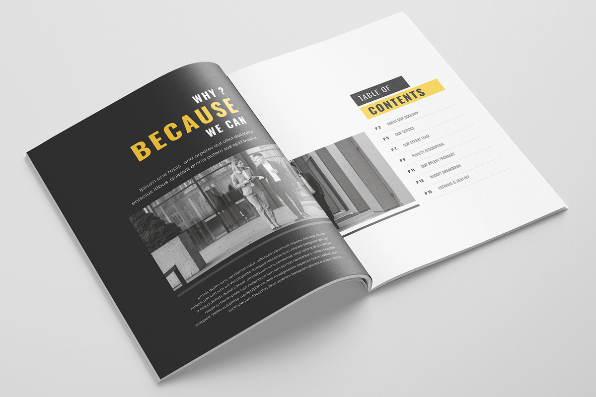 Project Proposal Template, Canva, a Brochure Template by DesVert (Photo 2 of 10)