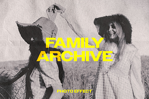 Family Archive Photo Effect