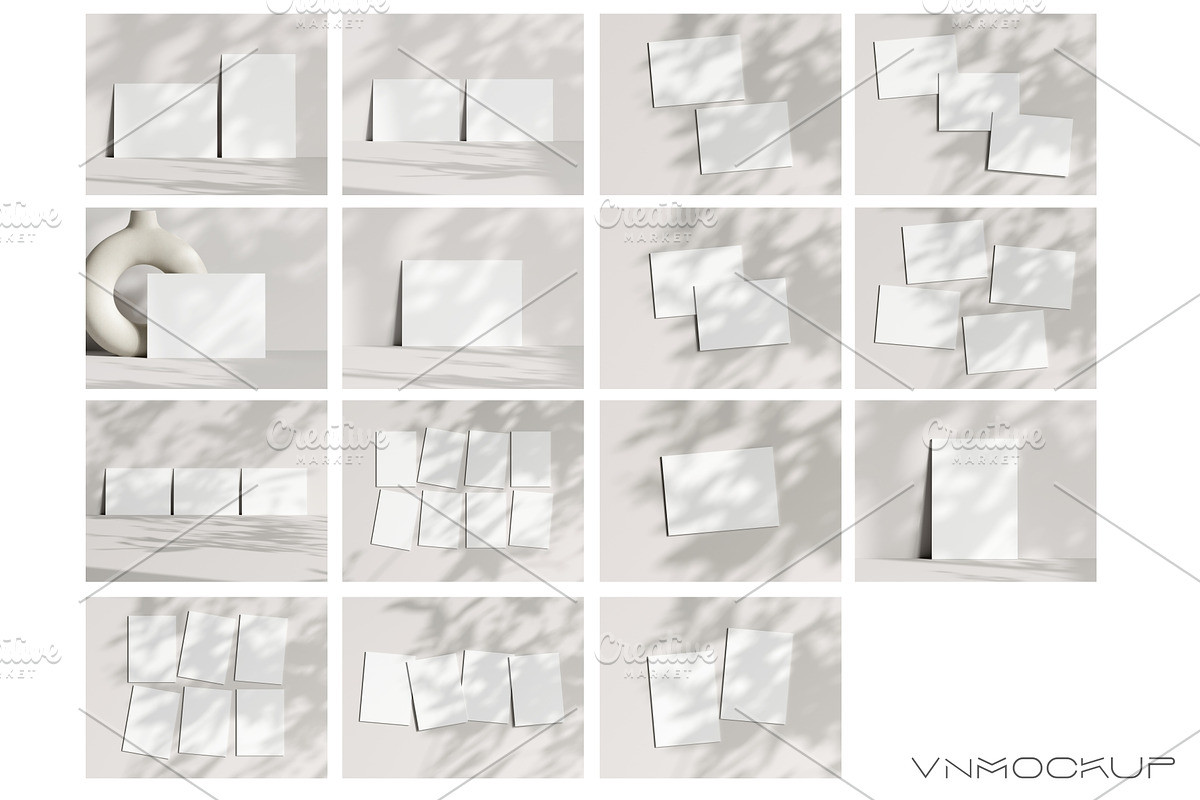 Card Mockup Bundle - 31 Mockups, a Print Template by VNmockup (Photo 6 of 9)