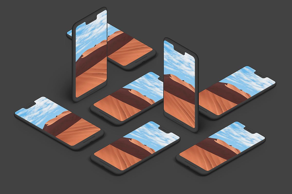 Pixel 3XL - 21 Clay Mockups - PSD, an iPhone Mockup by Asylab (Photo 69 of 73)