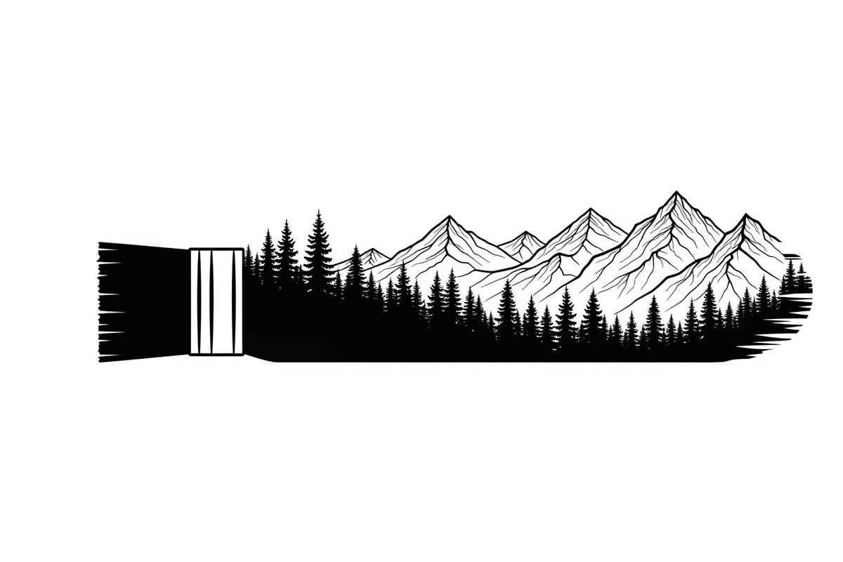 Nature Landscape Paintbrush Design B, an Illustration by Designs_River (Photo 25 of 31)