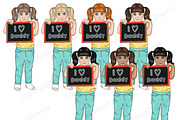 Fathers Day Clipart | Family Clipart, a Person Illustration by GlamArtZhanna (Thumbnail 5 of 5)