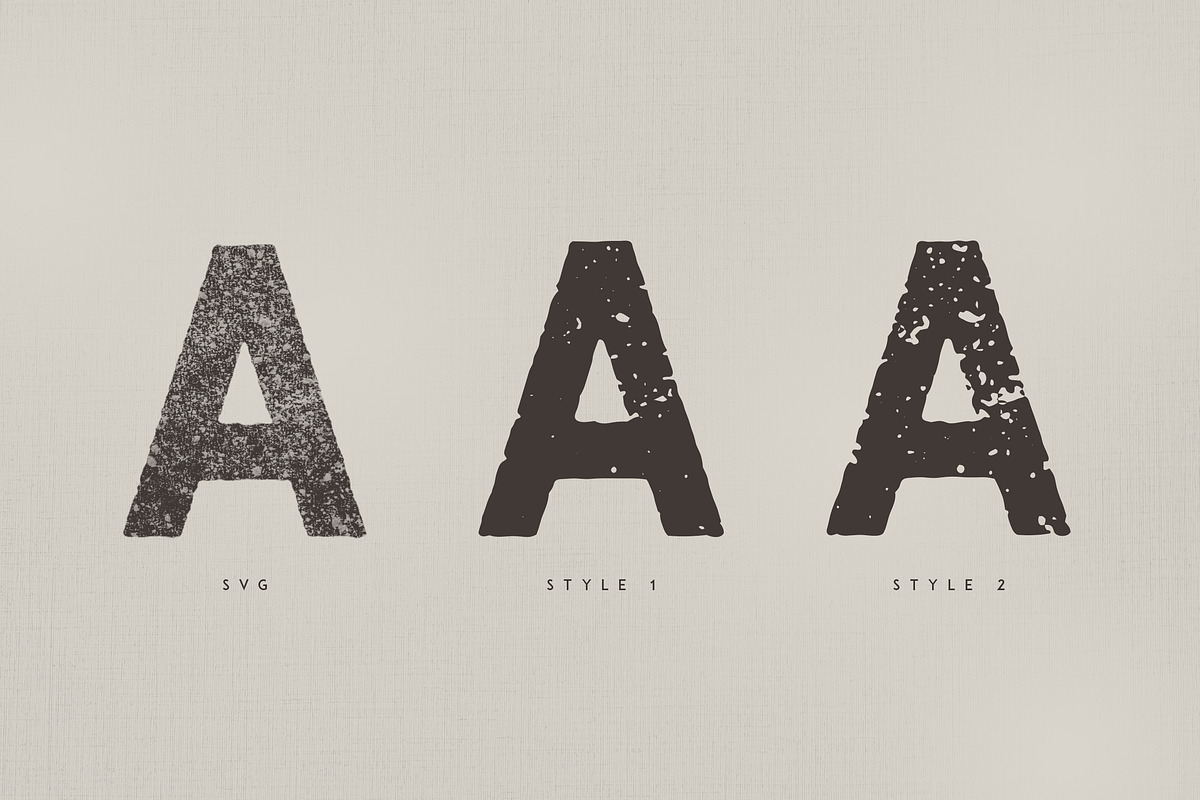 Brontide Typeface - SVG + 2 OTF font, a Sans Serif Font by VP Fonts (Photo 2 of 7)