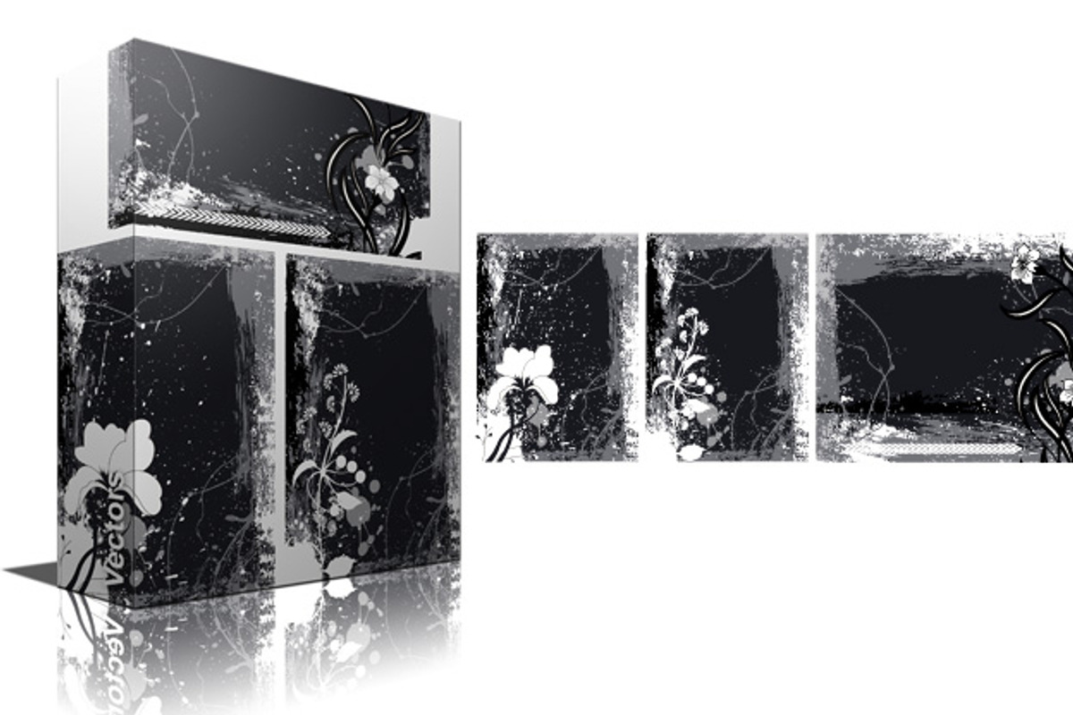 Grunge Frames Vectors preview 2