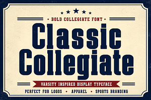 Classic Collegiate, a Slab Serif Font by Wow Magic