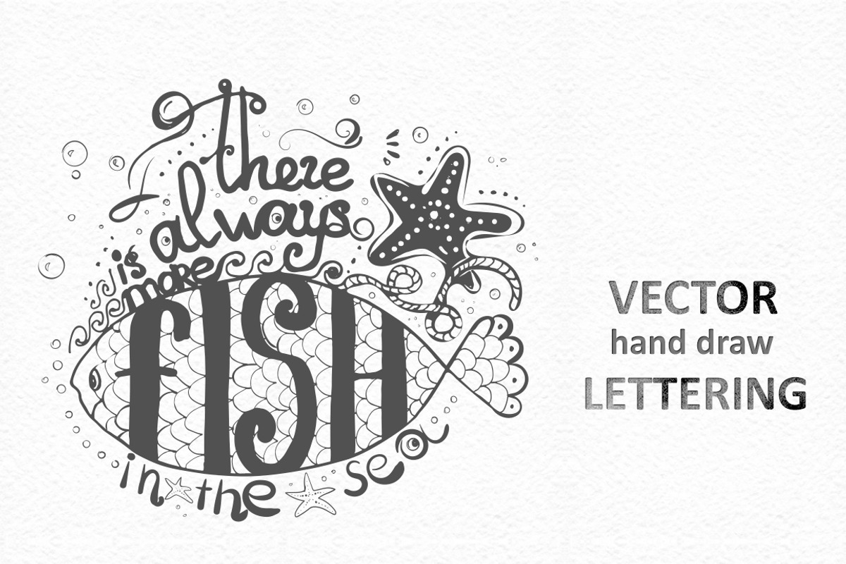 Vector Lettering. Hand- drawn, a Decorative Illustration by Any_Li