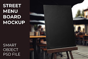 Street Menu Board Mockup, an Advertising Mockup by optimism (Thumbnail 2 of 2)
