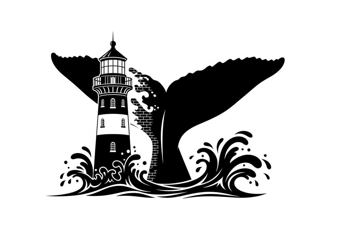 Whale Tail Lighthouse Bundle, an Object Illustration by yasushie (Photo 11 of 31)