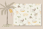 Jungle Animals Seamless Pattern, a Pattern Graphic by Lady Bruniere Design (Thumbnail 2 of 8)