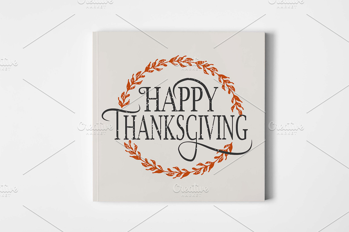 Happy Thanksgiving Card Template, a Card Template by Svetlana Kurako (Photo 1 of 2)