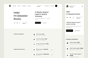 Brooks - Portfolio Website Template, a Landing Page Template by Somesquare Supply (Thumbnail 4 of 6)