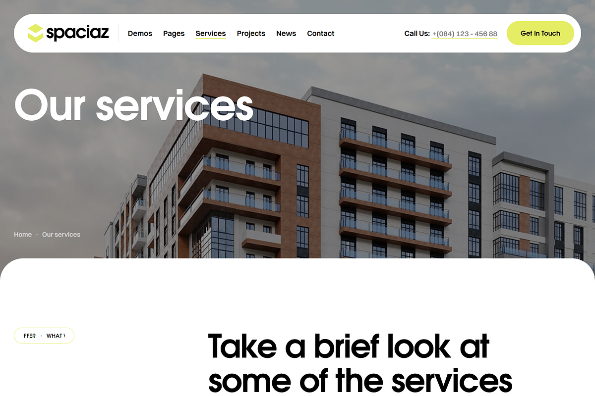 Real Estate & Construction Group, a WordPress Template by Elite Templates (Photo 3 of 11)